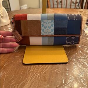 Coach Multicolor Patchwork Wallet